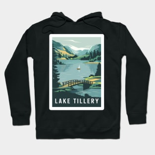 Tillery Lake North Carolina Panorama of Tranquil Landscape Hoodie